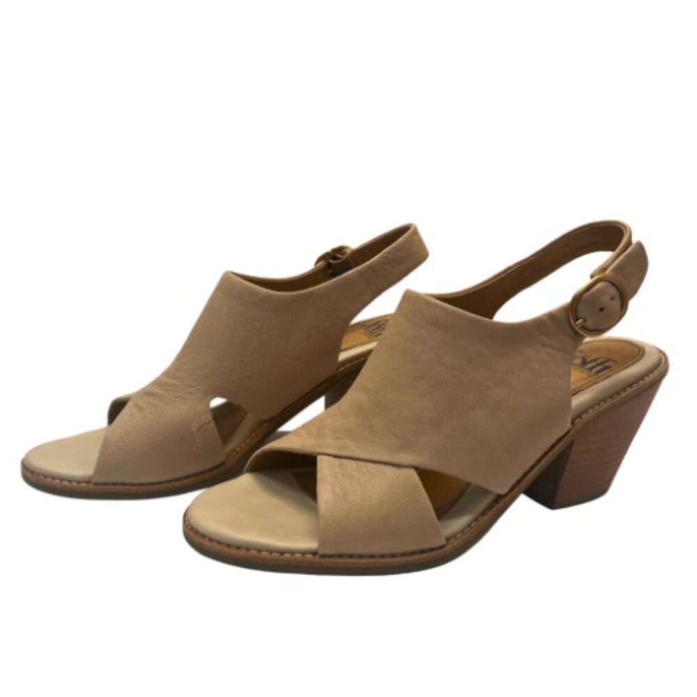 Sofft Beige Open-Toe Heels